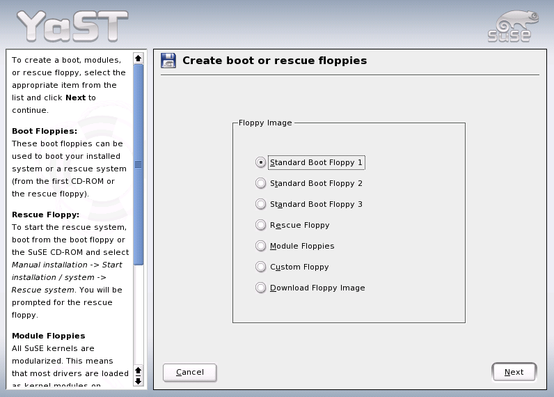 Creating a Boot, Rescue, or Module Disk